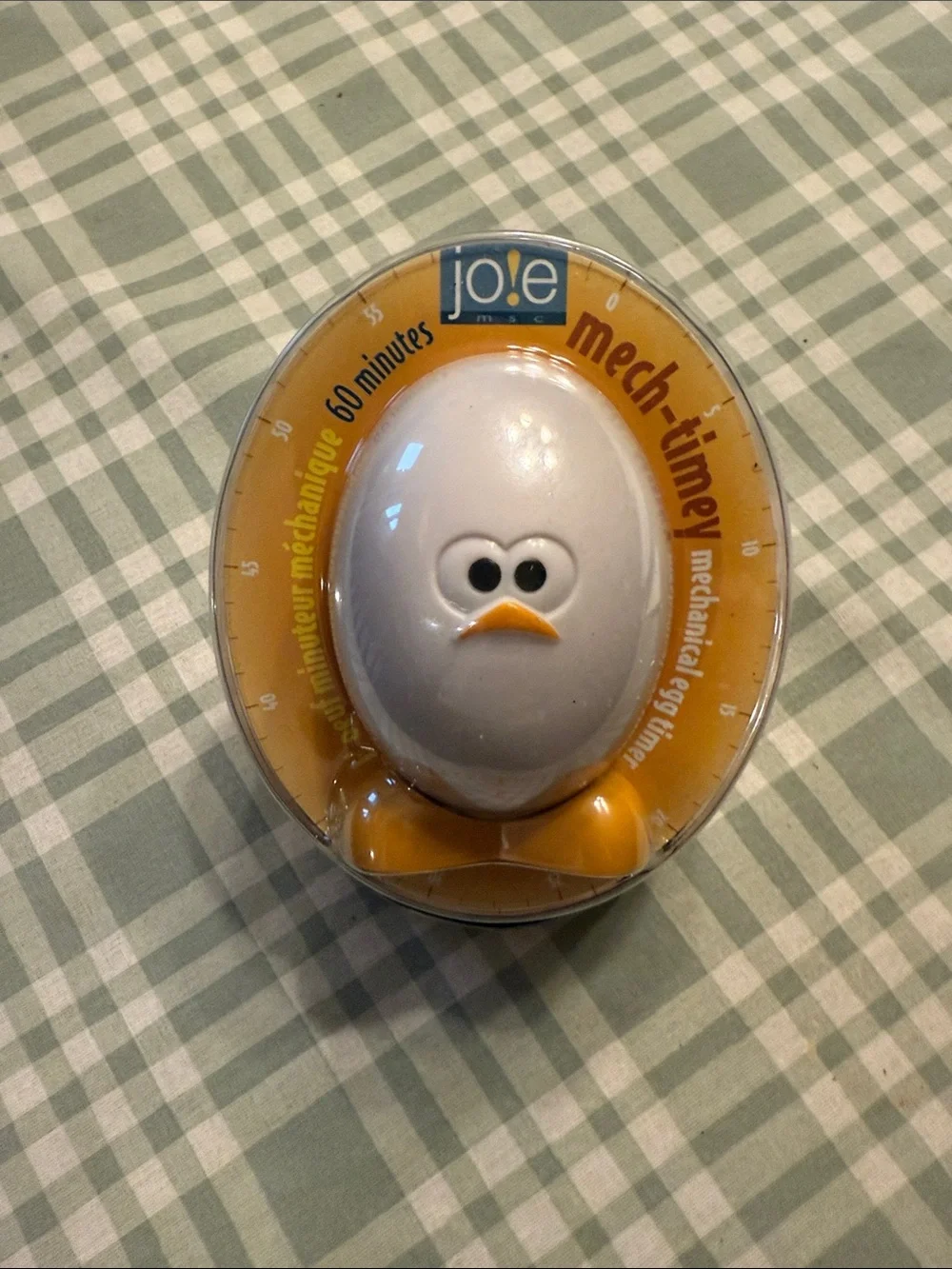 Joie Chick Mech-Timery Egg Timer in White and Yellow